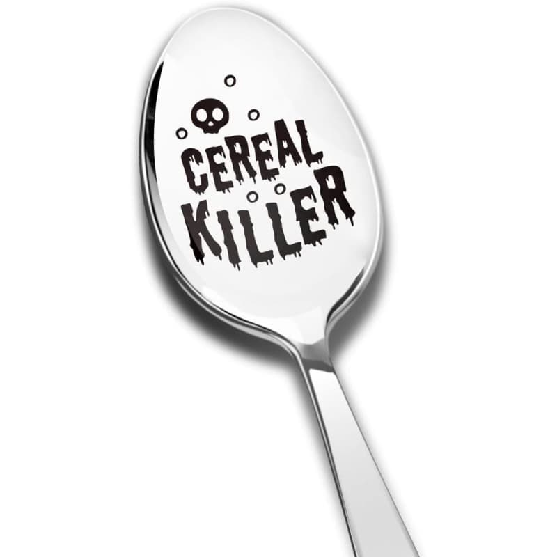 TEMU Funny Cereal Spoon Engraved Stainless Steel, Cute Gifts For Teen Men Women , Best Gifts For Birthday Graduation Christmas