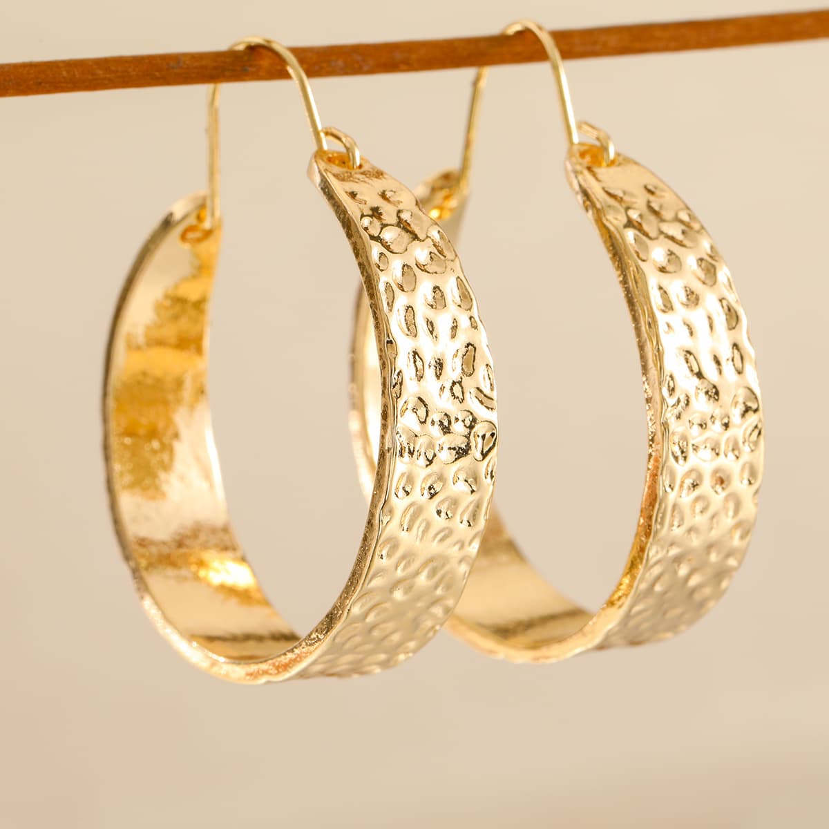 TEMU U-shaped Hoop Earrings Design Bohemian Vintage Women's Easy Women's Earrings Daily Wear Versatile Jewelry Holiday Party Gathering Commemorative Gift
