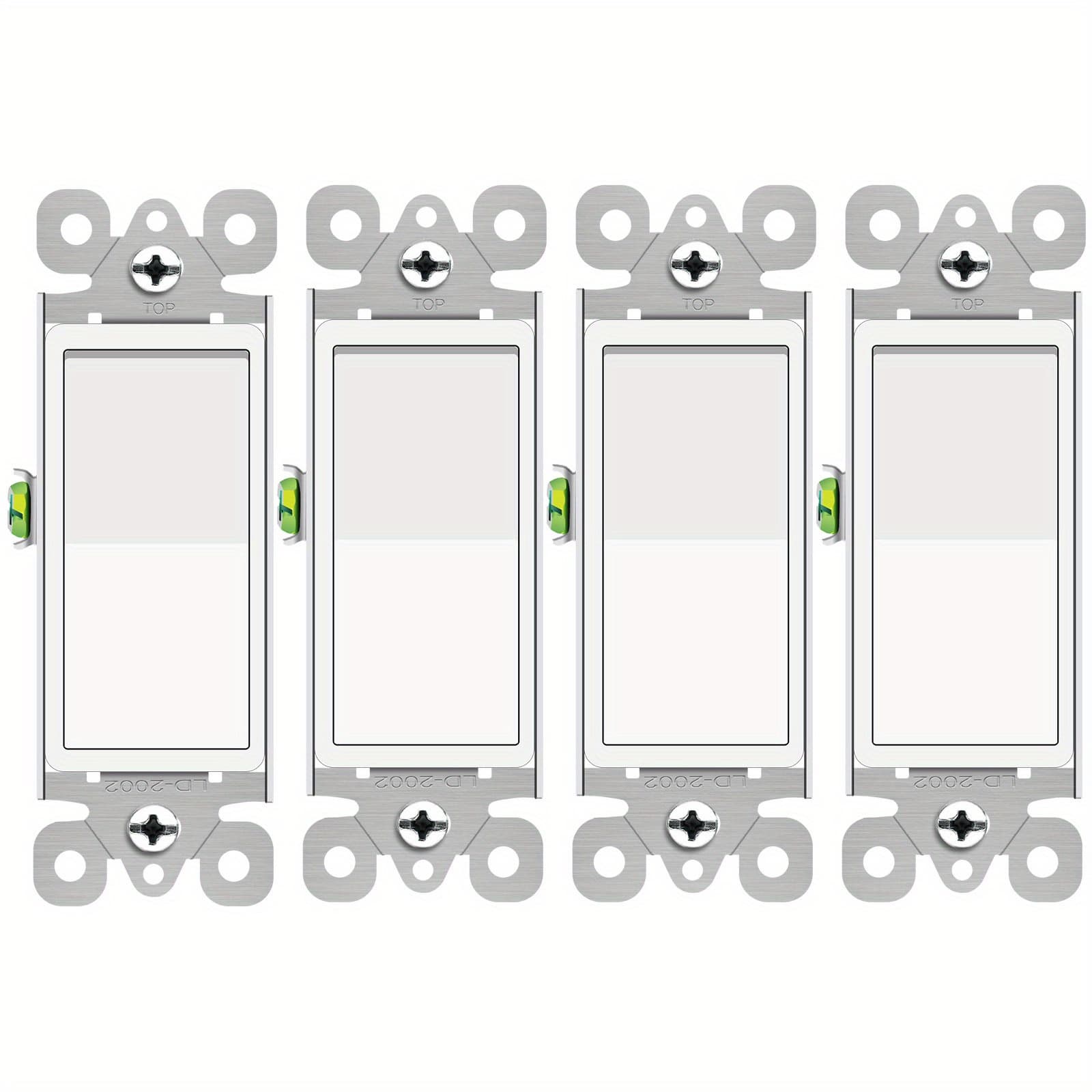 TEMU 4/12/ 3 Way Switch White, 3 Way/single Pole Light Switch Rocker Switch 15a 120/277v, Rocker Paddle Interrupter, Residential/commercial Grade, , Ul/cul Father's Day Gifts