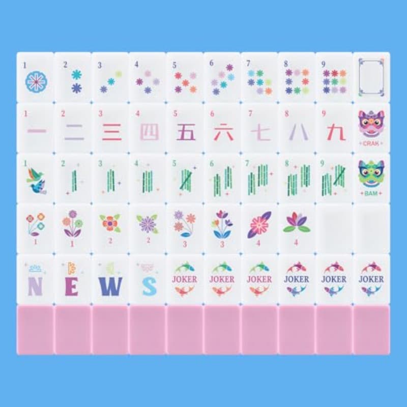 TEMU American Mahjong Set 160 Quality White Tiles 1. 2 Inch Tiles American Set For Ideal Gifts No Accories