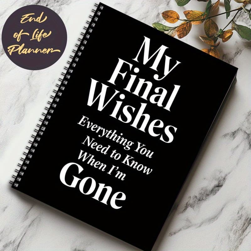 TEMU Planning Notebook - Black Paper Journal For , , And Insurance Organization - Botanical Theme, , Featherless, College Ruled - Ideal For Important Document Organization, Planner Book