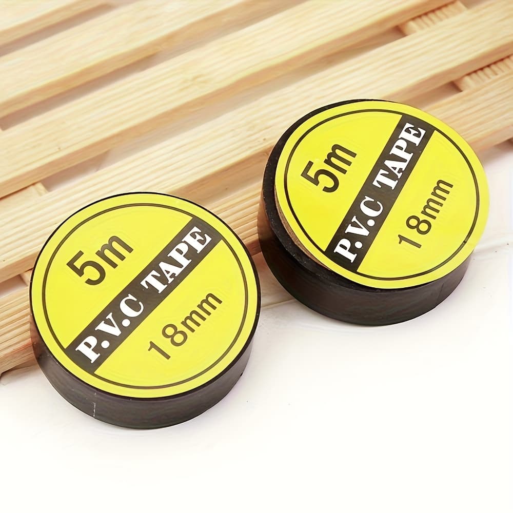 TEMU 2 Rolls Of Electrical Tape - High Temperature Resistant, Fireproof, And Insulating Tape, Suitable For Indoor And Outdoor Use, Durable For Bonding Plastics And Metals.