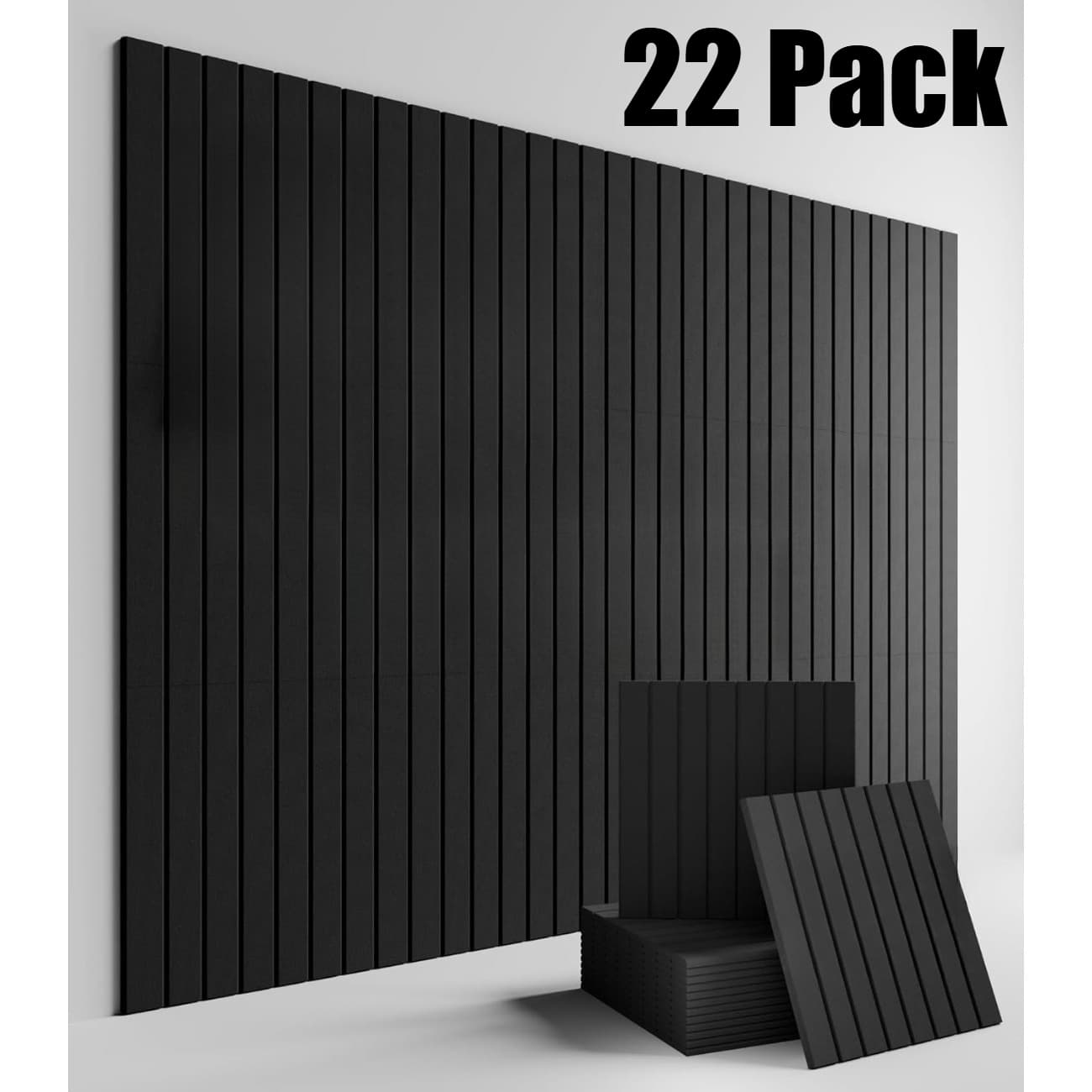 TEMU 22 Pack Self-adhesive Acoustic Panels 12" X 12" X 0.4" - Sound Proof Foam Panels With High Density, Noise