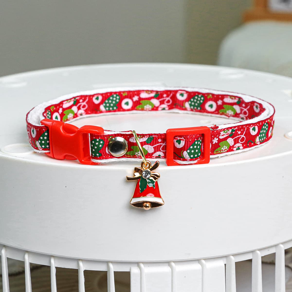 TEMU Pet Decorative Collar Necklace With Christmas Glove Collar