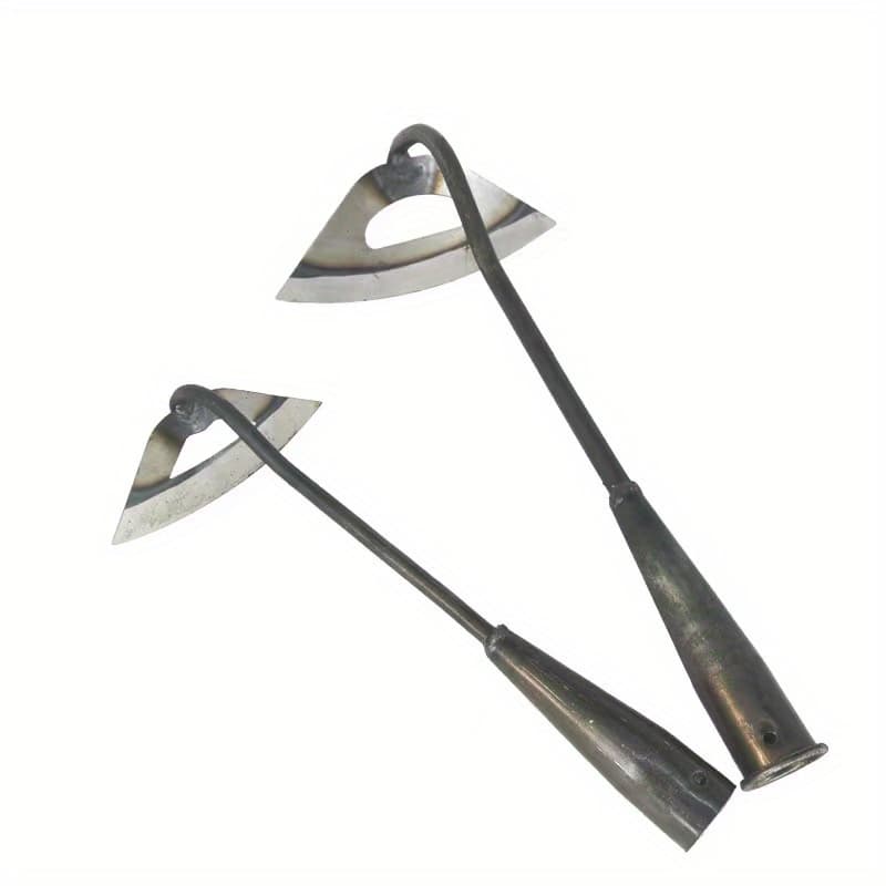TEMU Garden Hoe All-steel Hardened Hollow Hoe, Sharp Durable Garden Weeding Tools, Garden Edger Weeder Portable Household Vegetable Garden Shovel For Backyard Loosening Farm Planting Weeding