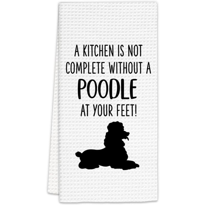 TEMU Poodle : 18x26" Kitchen Towel - Perfect Gift For Poodle Owners, Decorative & Reusable Dish Cloth