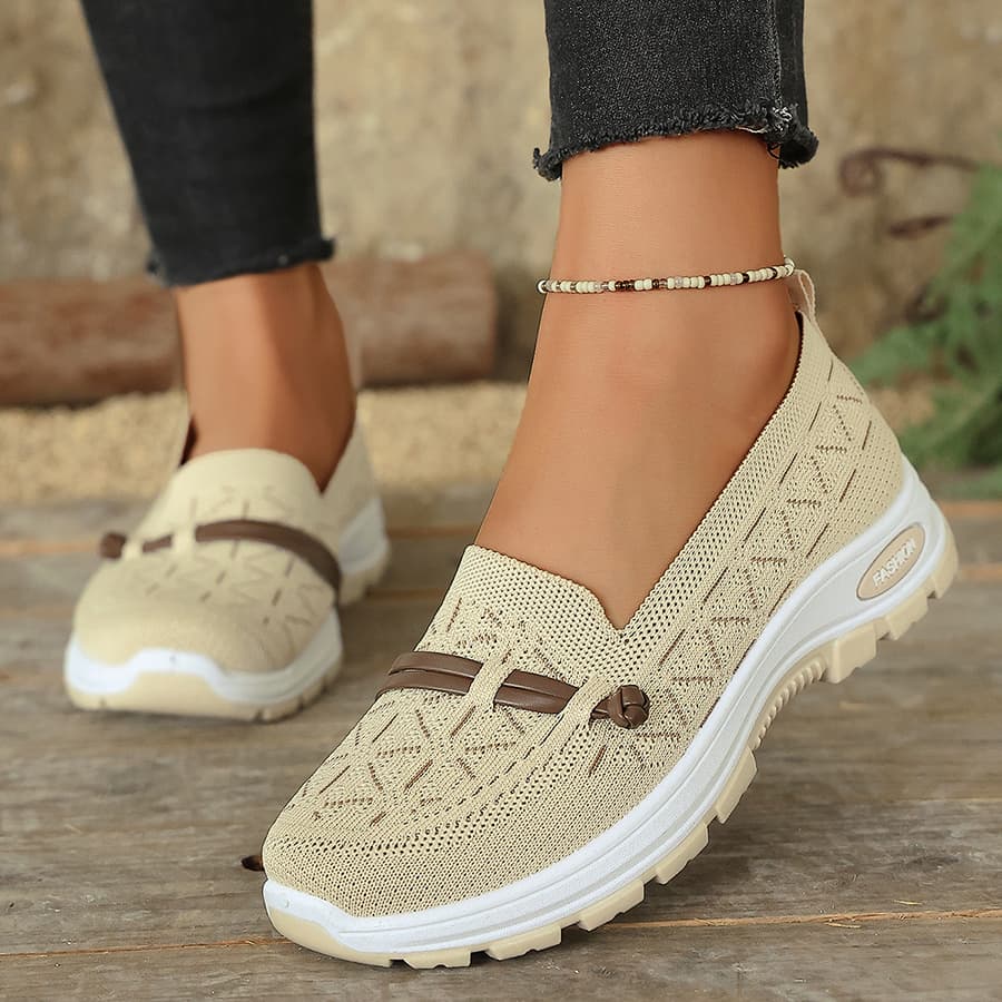 TEMU Women's Mom Sneakers, Breathable Mesh Casual Shoes, Lightweight Walking Shoes, Easy-to-wear Cushioned Walking Sneakers For Daily , Women Shoes