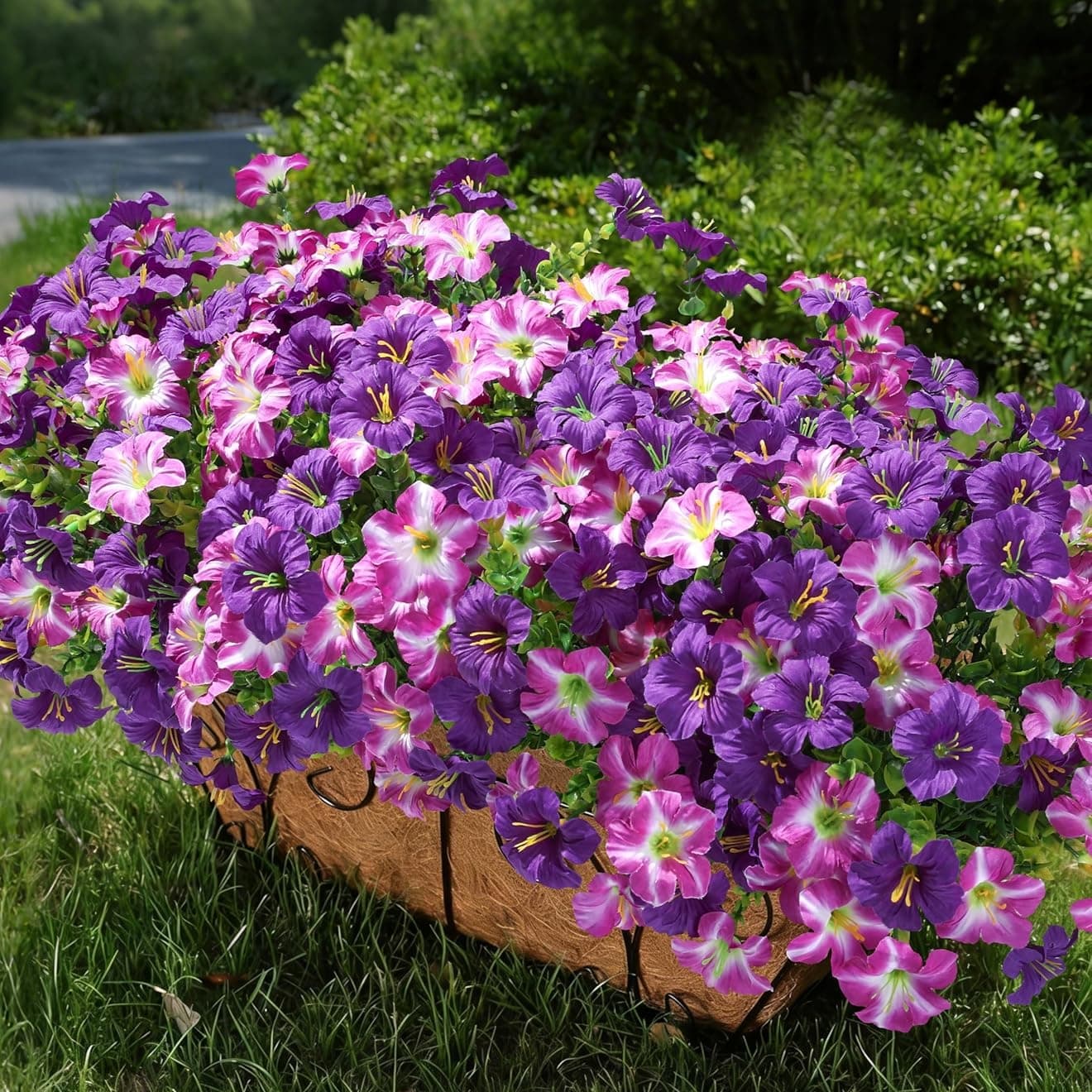 TEMU 30pcs Sharkbee Realistic Silk Artificial Flowers Uv-resistant Outdoor/ Hanging & Plants With Multicolor Fake Flowers Suitable For Weddings, Home Decor, Gardens, - - Low-maintenance Decoration