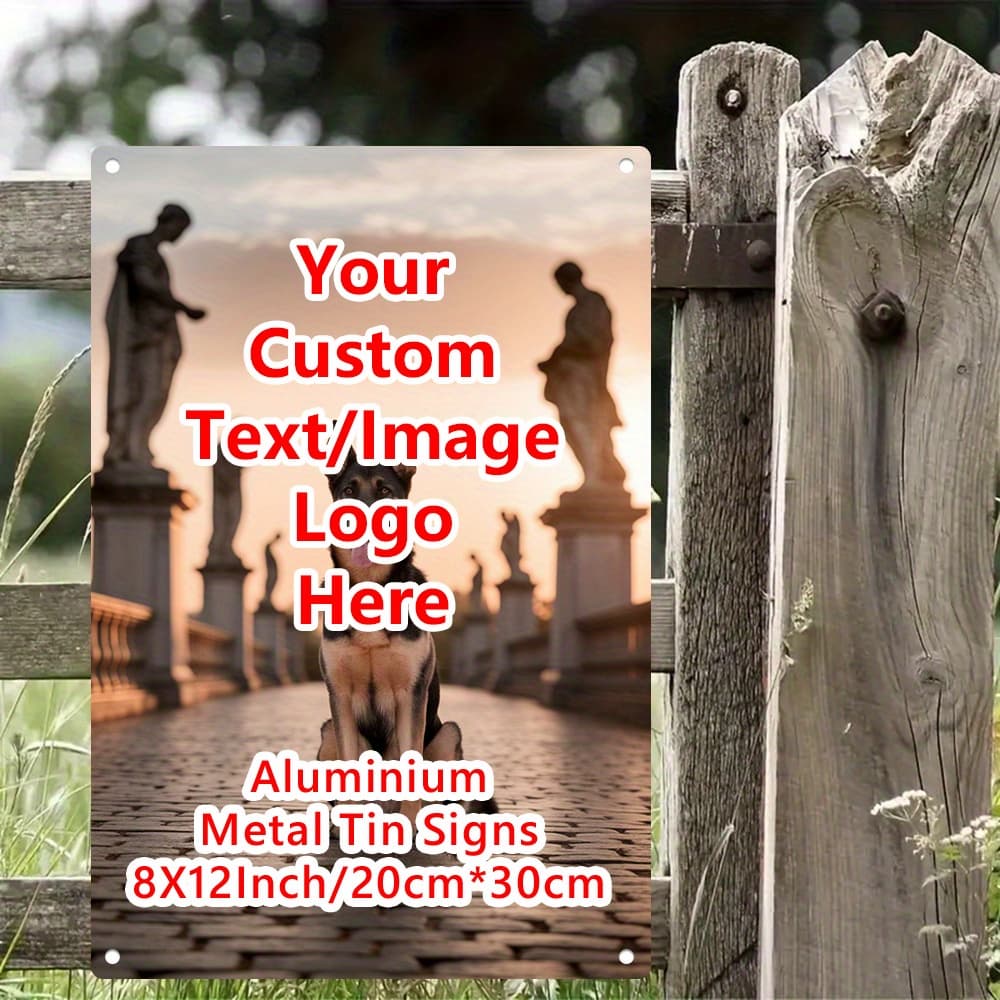 TEMU 1pc Customizable Metal Tin Tags, Personalized Pendants, Customize Your Photos, Share Your Memories And Most , For , Wall Art, Home Decoration, Suitable For Homes, Bars, Cafes