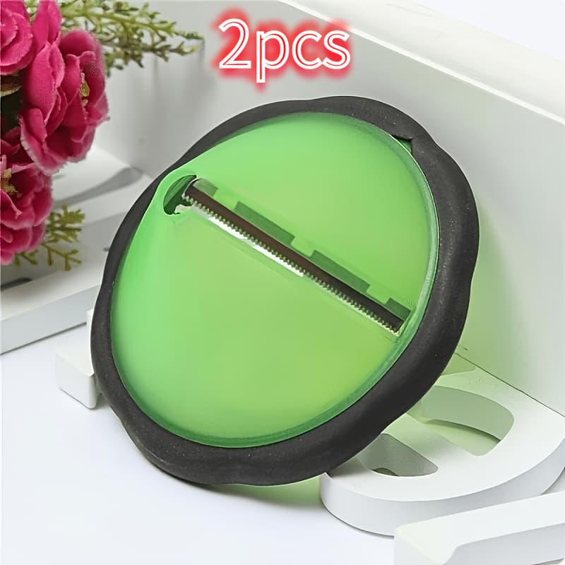 TEMU 2pcs Stainless Vegetable Salad Drum, Cucumber Carrot Spiral Cutter, Fruit And Vegetable Pattern Knife, Plate Spreading Tool, Carving Template Plate Manual Operation
