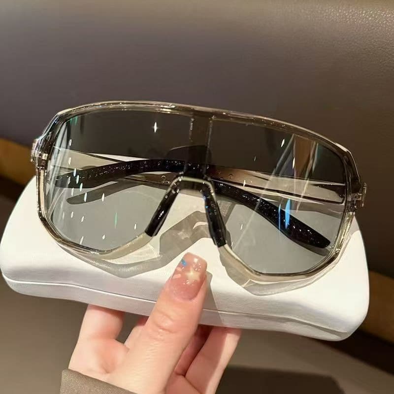 TEMU Panoramic Protective Sports Glasses With Coating, Windproof And Uv-resistant, Men's And Women's And, A Fashionable New Style