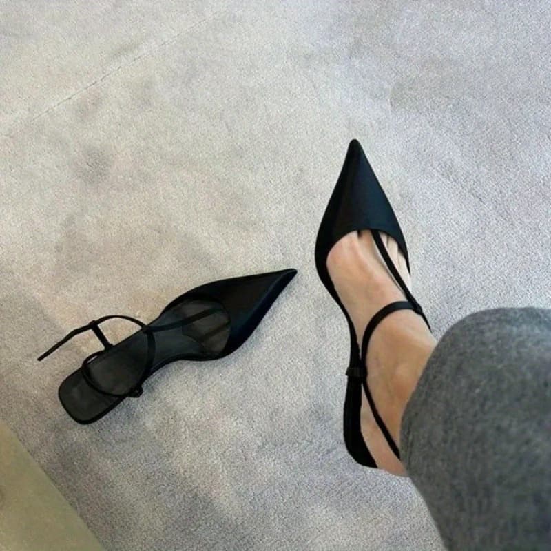TEMU Shoes For Women Sexy Pointed Toe Women's Sandals Comfortable Low Heel Trendy Sandal Simple Versatile Large Size Pumps, Women Shoes
