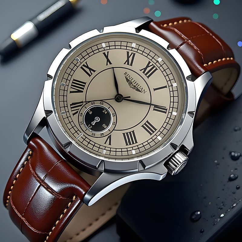 TEMU Men's Watch, Simple And Casual Quartz Wristwatch