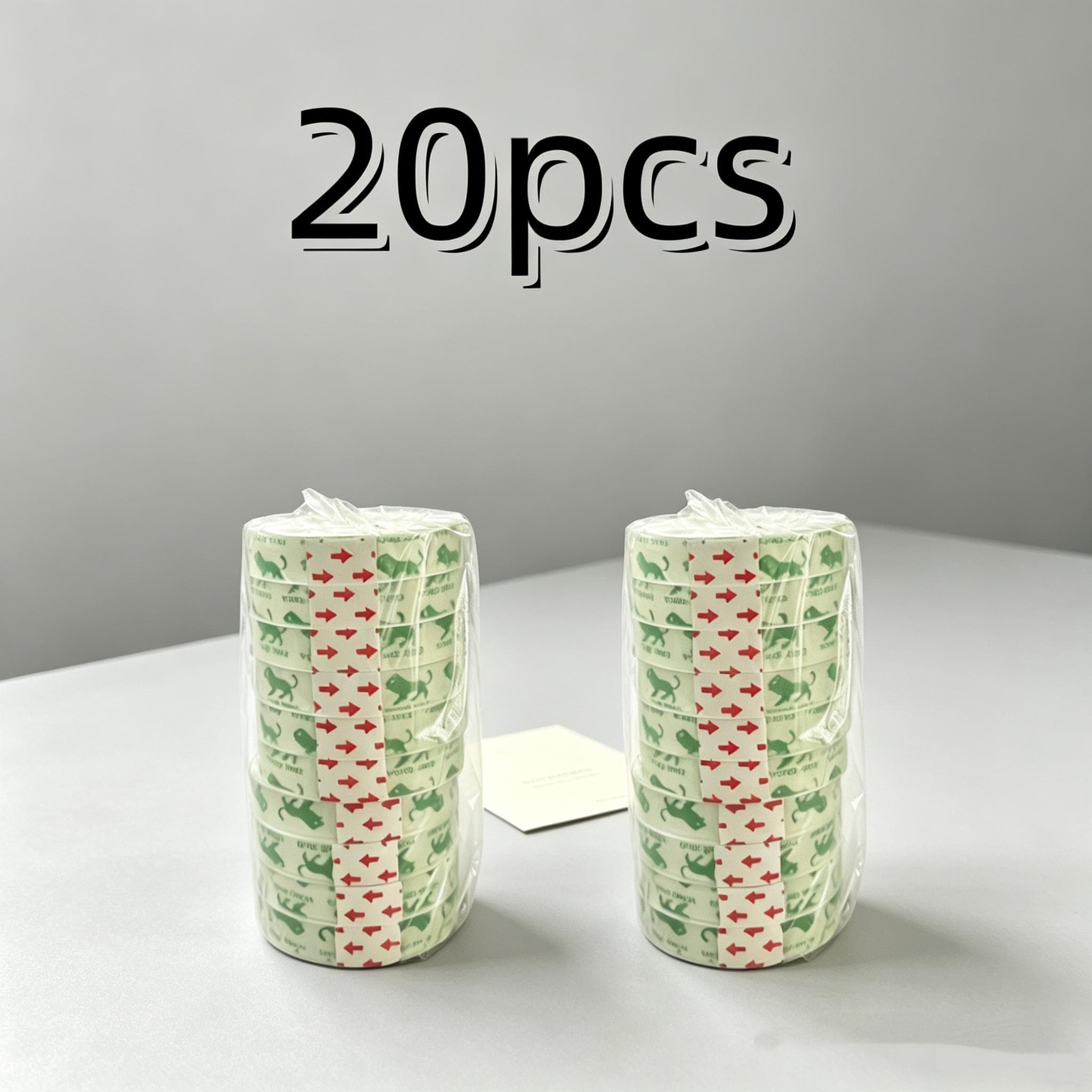 TEMU 20pcs Of Transparent Tape, Suitable For Gift Wrapping, Stationery And Office Supplies, Handmade Crafts And Home Use, High-quality Transparent Tape, Compatible With Tape Dispensers