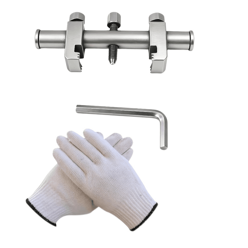 TEMU Adjustable Pulley Removal Tool, With Gloves, Of Pulley Removal Tool, Engine Pulley Removal Tool, Power Steering Pump Pulley Removal Tool