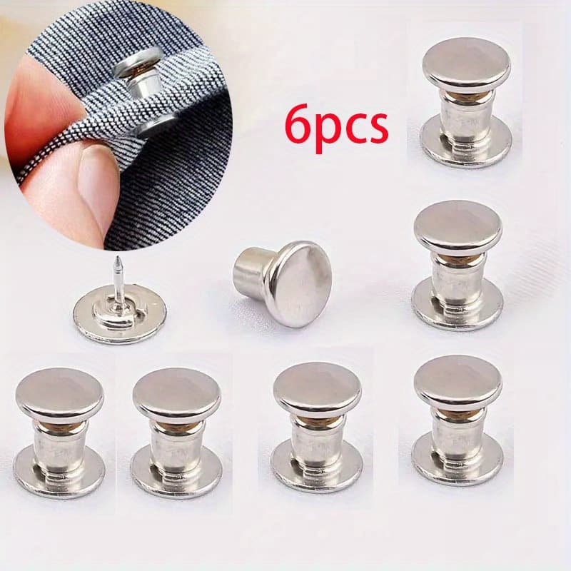 TEMU 6pcs Seamless Non-slip Metal Clip For Pants Legs And Hat - , , Optional, Bottom Of Trouser Legs