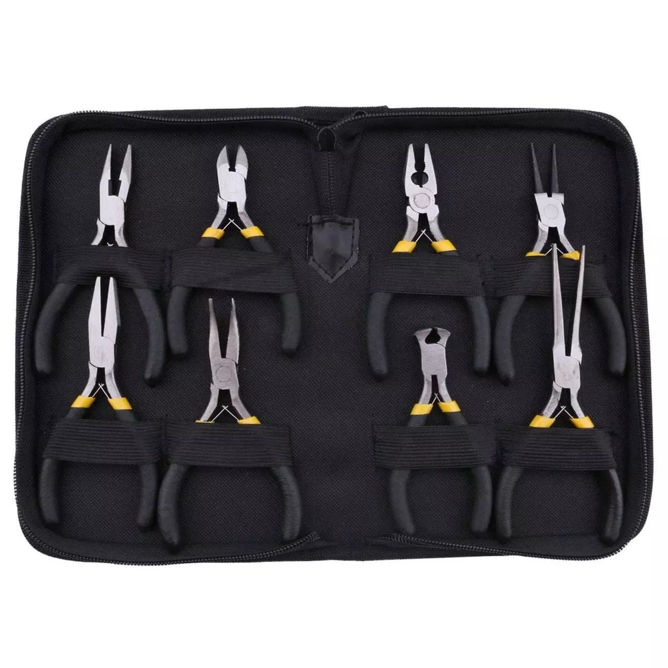 TEMU A Set Of 8pcs, Pliers Set, Round And Curved Needle-nose Pliers, Indoor And Outdoor Repair Tools