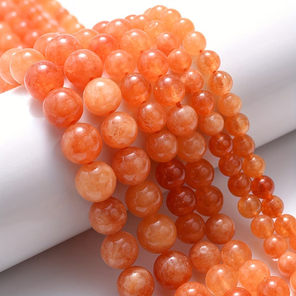 TEMU Stone Bead Assortments Round Loose Spacer Beads For Jewelry Making Diy Bracelet Neckalce Handmade Crafts Accessories 6/8/10mm