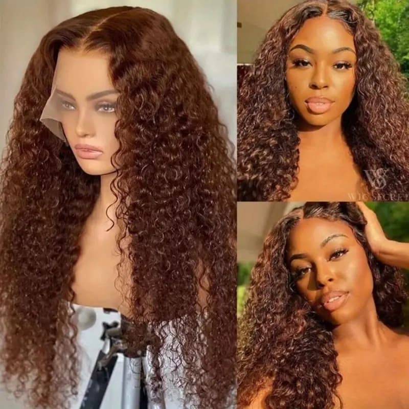 TEMU 1pc Of European, American, African Fashion Small Roll Lace Wig With Brown Small Winding Tube Explosion Head Curly Hair Wig Suitable For , Family, ' Halloween Christmas Gifts Exquisite Gifts