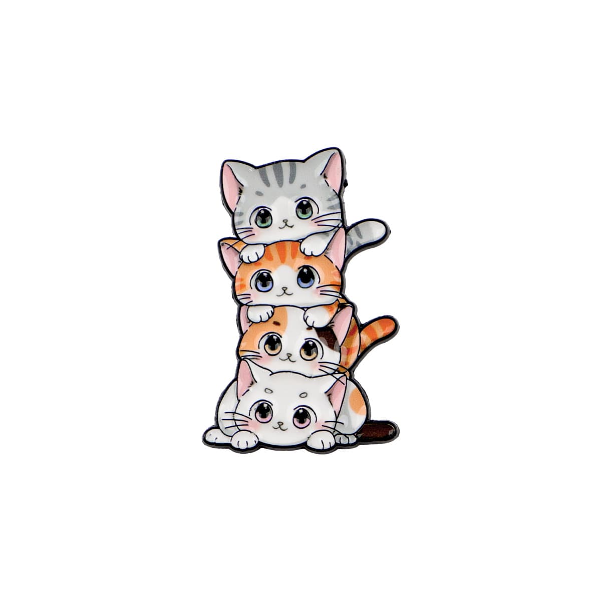 TEMU 1pc Cute Cat Enamel Pin Lapel Pins Badges On Backpack Brooches For Clothes Women's Brooch Cute Jewelry Accessories Gift