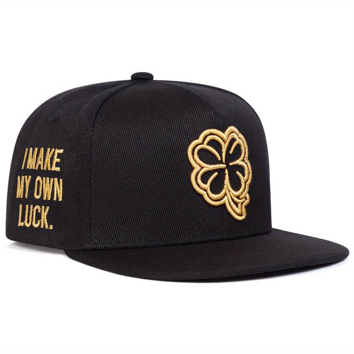 TEMU 1 Men's Clover With Side Lettering, Fashion Hip-hop Hat, Adjustable Outdoor Casual For Spring, Autumn, Travel, Beach Vacation