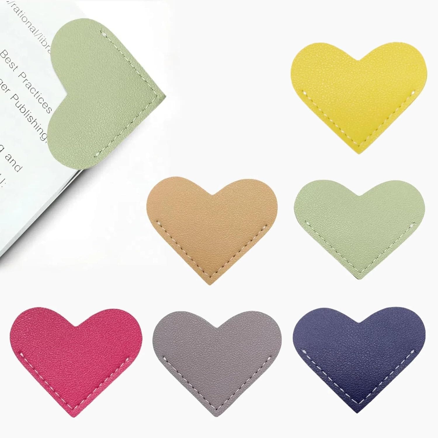 TEMU 47 Heart-shaped Bookmarks - Perfect For Book Enthusiasts. Can Serve As Gifts For The Office, Study, Valentine's Day, Parties, And Christmas