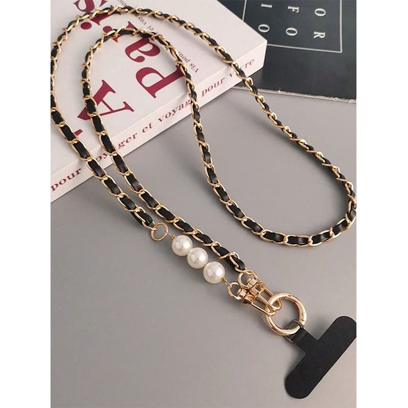 TEMU Universal Lanyard For Mobile Phones, Featuring A Long Strap For The Neck And Shoulder, Designed For Women, With Pickup Chain