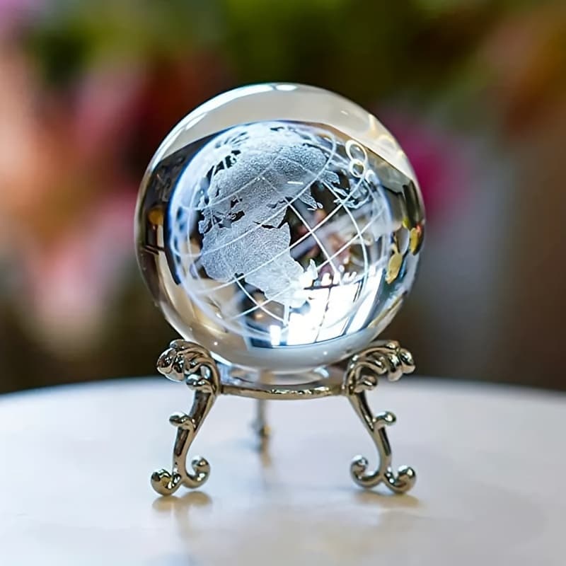 TEMU Crystal , Home And Office Decoration Handcrafted Carved Glass , Creative Desktop Ornament For Living Room, Multi-functional Indoor/outdoor Use, Aesthetic Room Decoration