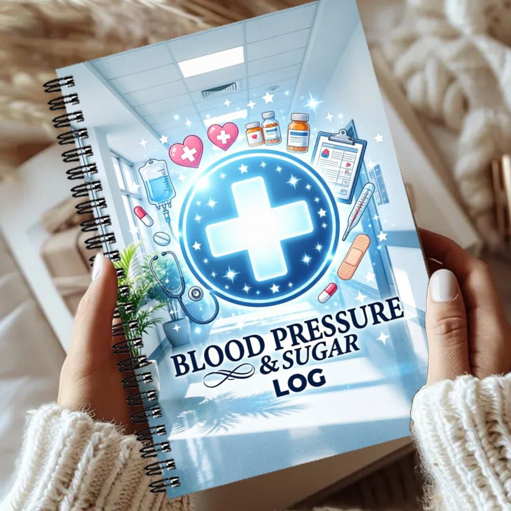 TEMU Medical Record Notebook, Tracking Blood Sugar And Blood Pressure Levels, With , A Health Diary, Suitable For Adults, Subject Notebooks
