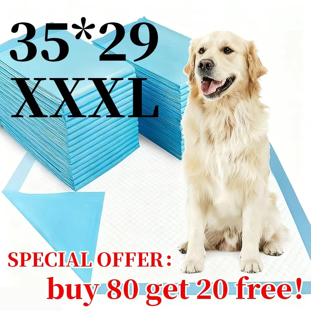 TEMU Xxxl Oversized Dog Urine Pad |, Odor-resistant, Disposable Pet Urine Pads For Convenient Training And , Suitable For Small And Large Dogs, Elderly Dogs, Six-layer Super