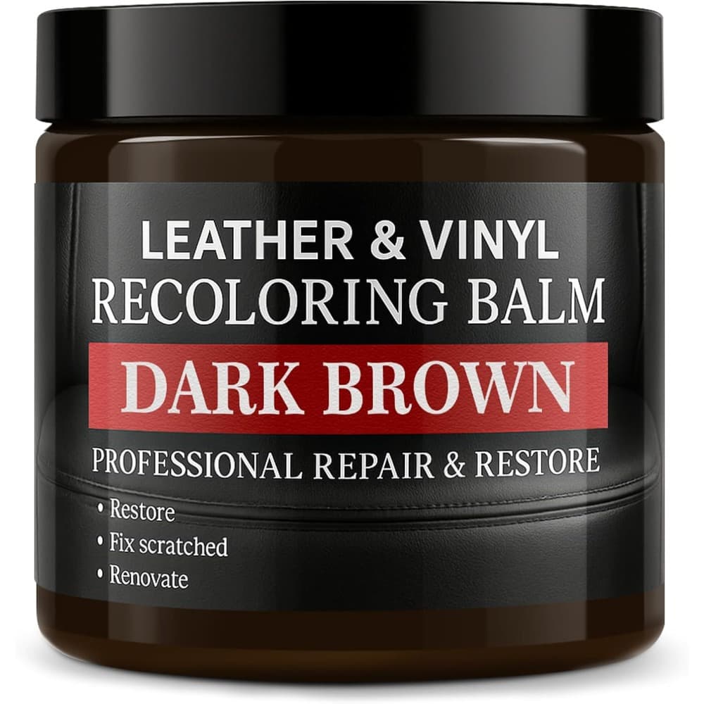 TEMU Leather Color Restorer, Leather Recoloring Balm, Scratch Remover, Leather Dye, Leather Paint, Leather Repair Kit For Furniture Couches Car Seats Shoes Bags, Gray