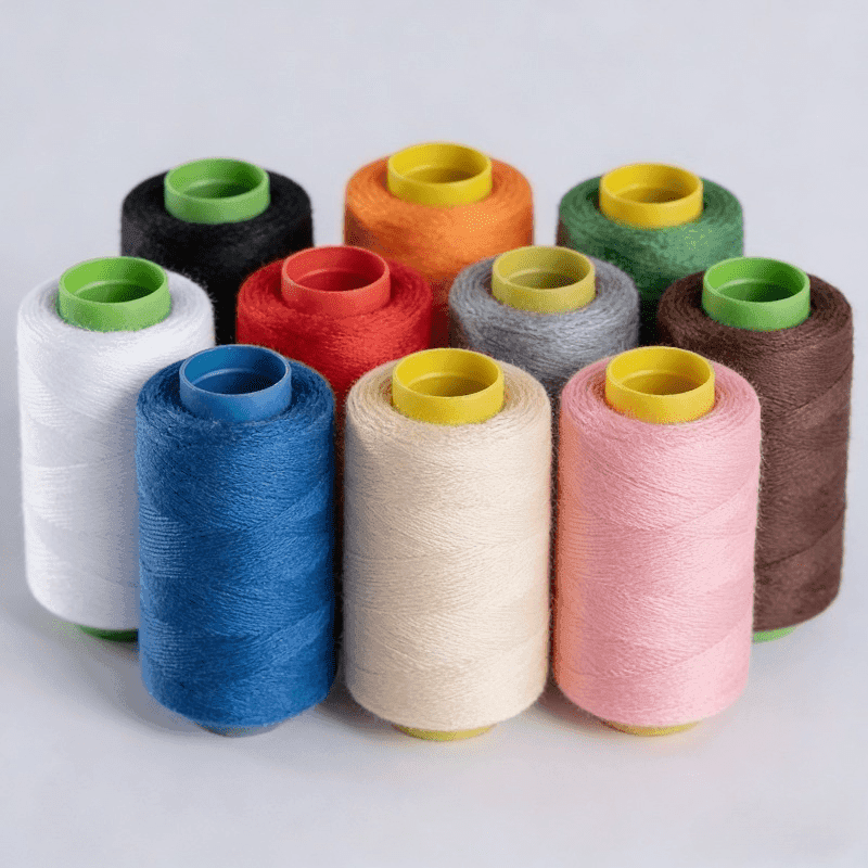TEMU 8pcs Heavy Duty Polyester Sewing Thread Mini Spools, High Tensile Stitching Thread For Daily Sewing & Craft Projects, Portable Clothing Fix Supplies