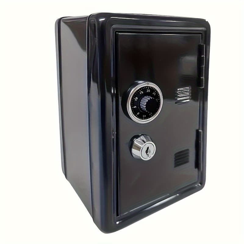 TEMU 1 Box, Compact Storage Cabinet, Small Safe, With Combination Lock And Key, Suitable For , Personal Safe, Can Store For Family Documents, Cash, Jewelry And Valuable Items