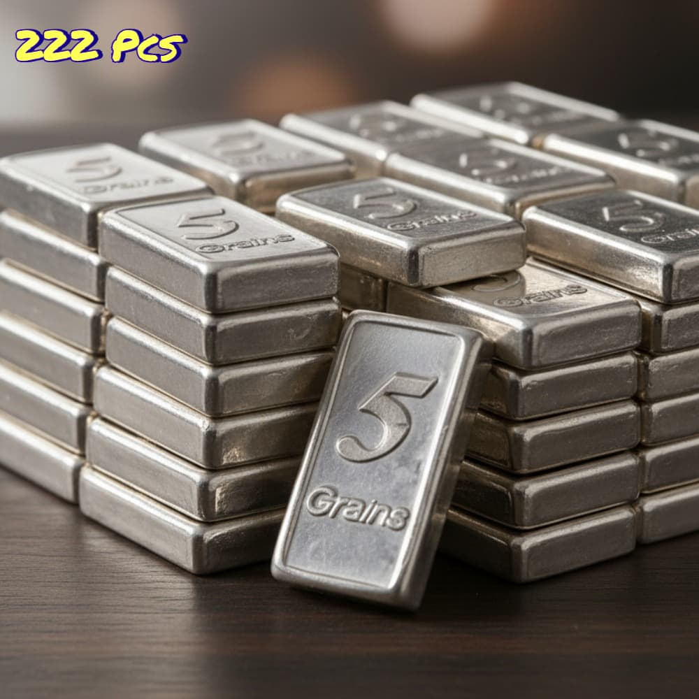 TEMU 222pcs Silver Bars - Mini Silver Bars (2024 Us Version) - - For