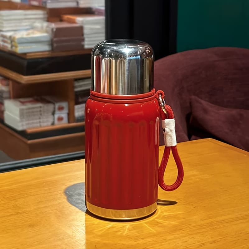 TEMU 1 Steel Dopamine Water | All Metal Vacuum Insulation, Drinks Hot And Cold, Suitable For Work, School, Camping, Sports, Travel, Essential For School, Fashionable , Portable