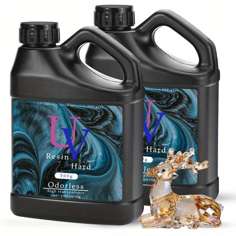 TEMU 1000g Of Uv Resin - Quick-drying, Scent-free, Low , And Durable. Ideal For Crafting Jewelry, Casting, And Coating Handmade Items