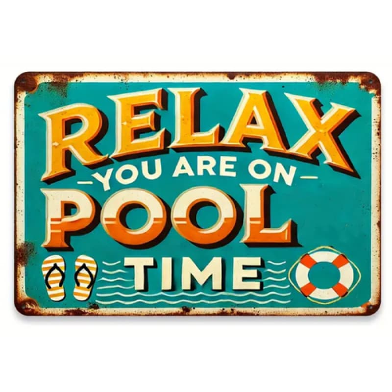 TEMU You Are On Pool Sign - 20.32x30.48cm Heavy-duty Pool Warning Sign, Ink Printed Wall-mounted Decoration Suitable For,, Bar, Office Pool Table Decor