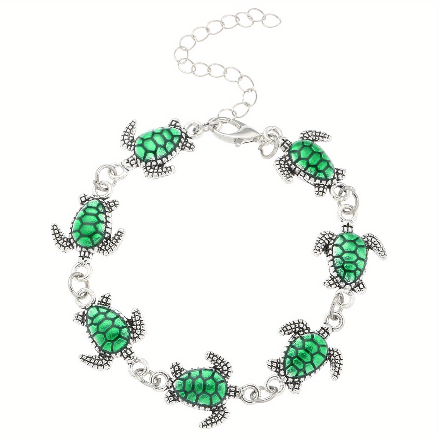 TEMU 1pc Fashionable Bohemian Beach Sea Turtle Handmade Bracelet, Vintage Fashion Accessory For Daily Wear