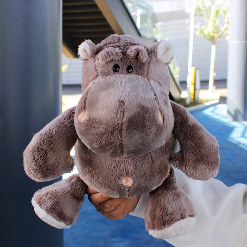 TEMU Bite-resistant Plush Cat Toy (suitable For Dogs) - Soft And Cute Hippo Plush Toy Pet Companion, Durable Puppy Toy, Accessory, Suitable For Interactive Play, Perfect Gift For Puppies And Kittens