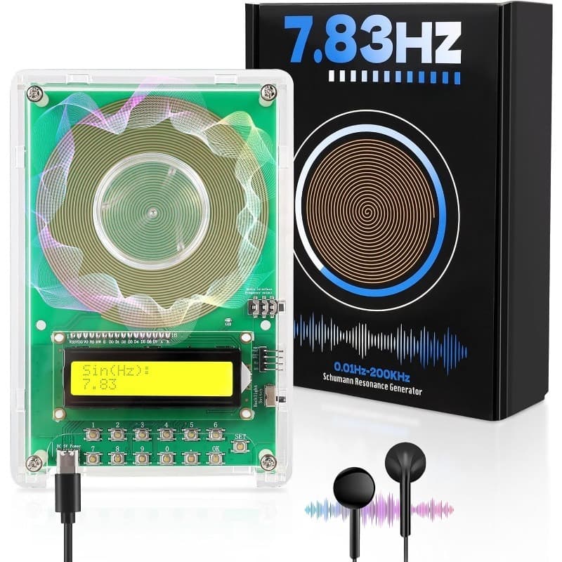 TEMU 7.83hz Resonance Generator, Usb-c Powered Sine Wave Foryoga, Meditation With Lcd Display