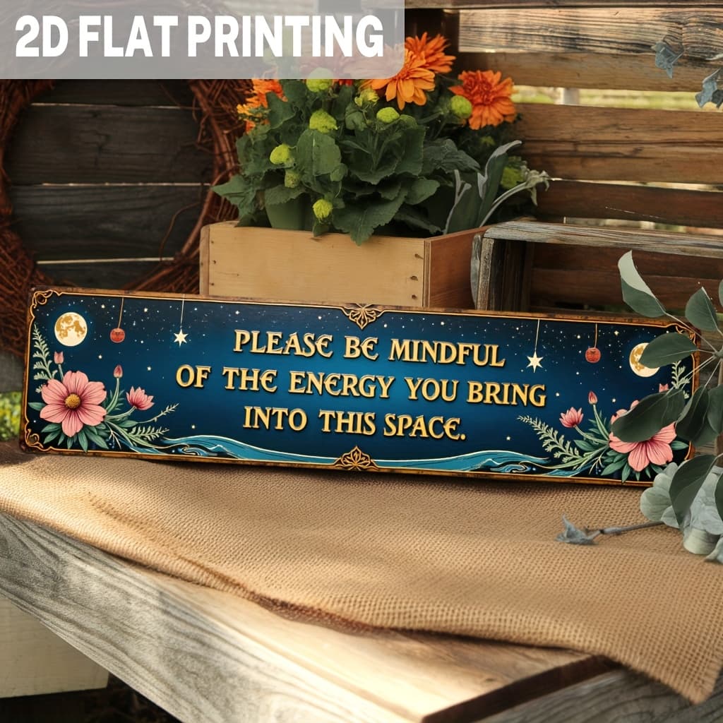 TEMU 2d Flat - 2d Plane Retro Wood Plank Wall Decor - " To You " Quote, 3.93x15.74 Inch Inspirational Decorative Painting, Suitable For Bedroom, Living Room, And Office, Floral Decoration