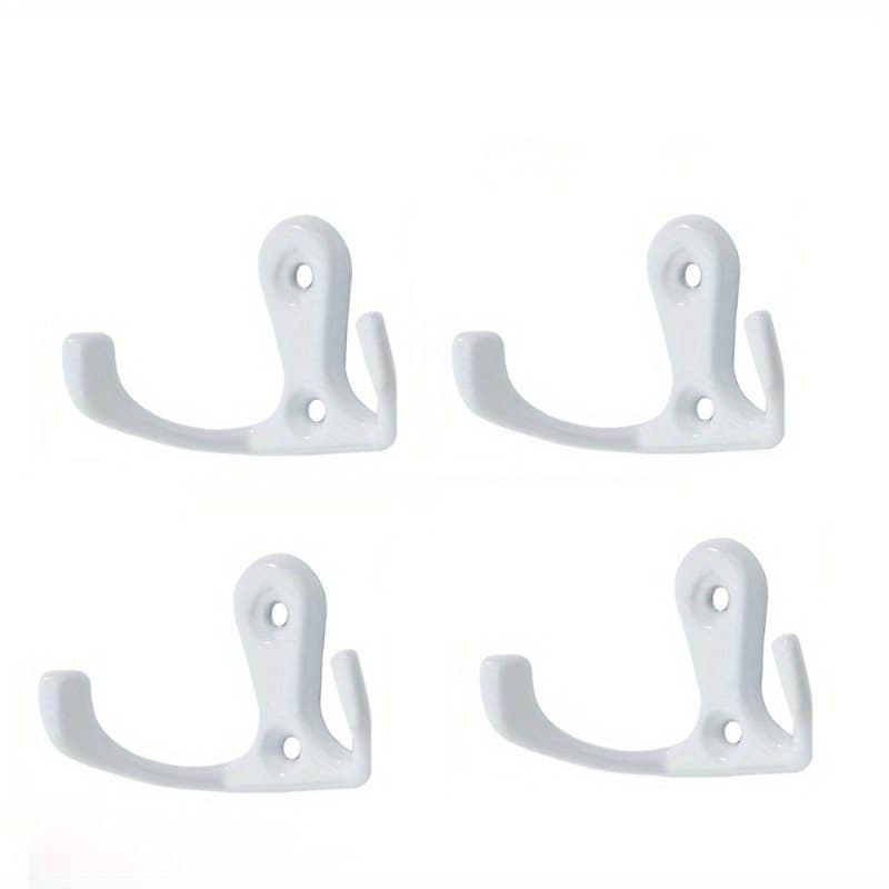 TEMU 4pcs Heavy Duty Wall Hooks - Space Saving Hangers For Jackets, Hats And Bags (ideal For Entryway, Bedroom And Closet Organization)