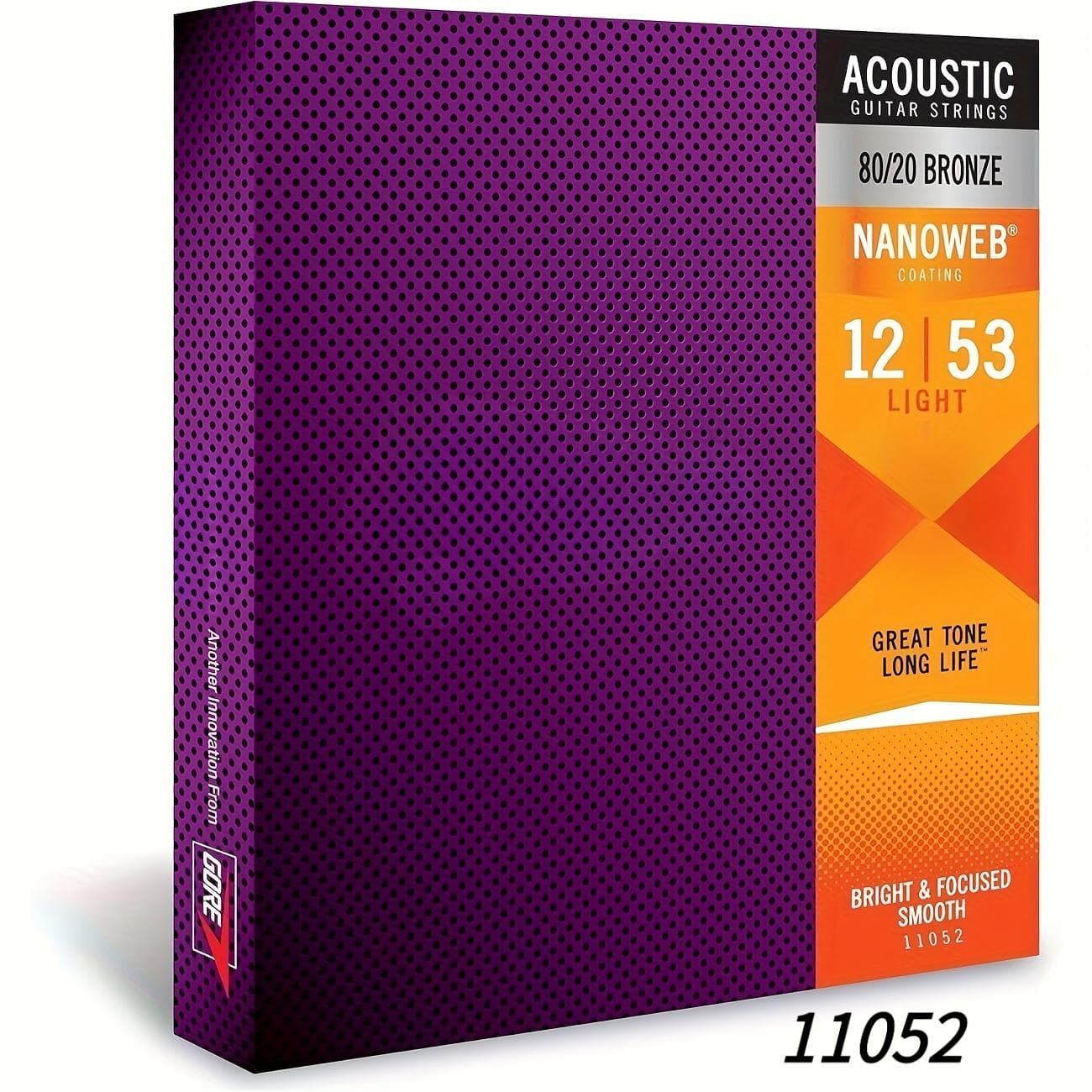 TEMU Guitar Strings, Acoustic Guitar Strings, Light Gauge 12-53, Bronze Coating, -lasting Bright And Tone With Comfortable Feel And Make Gifts