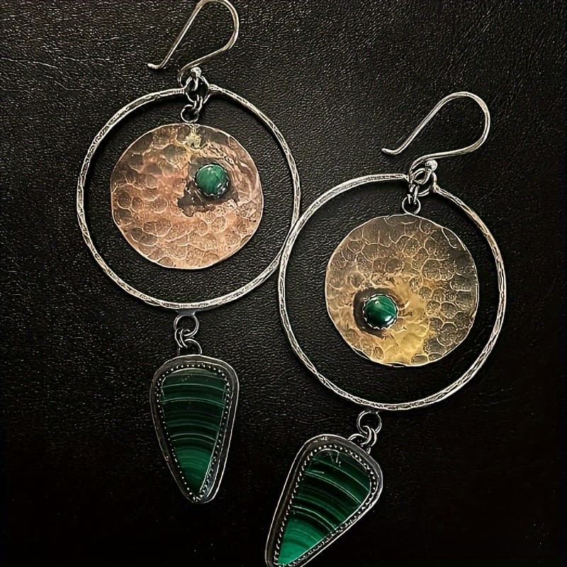 TEMU Set Of 2 Vintage Bohemian Style Earrings For Women, Perfect For