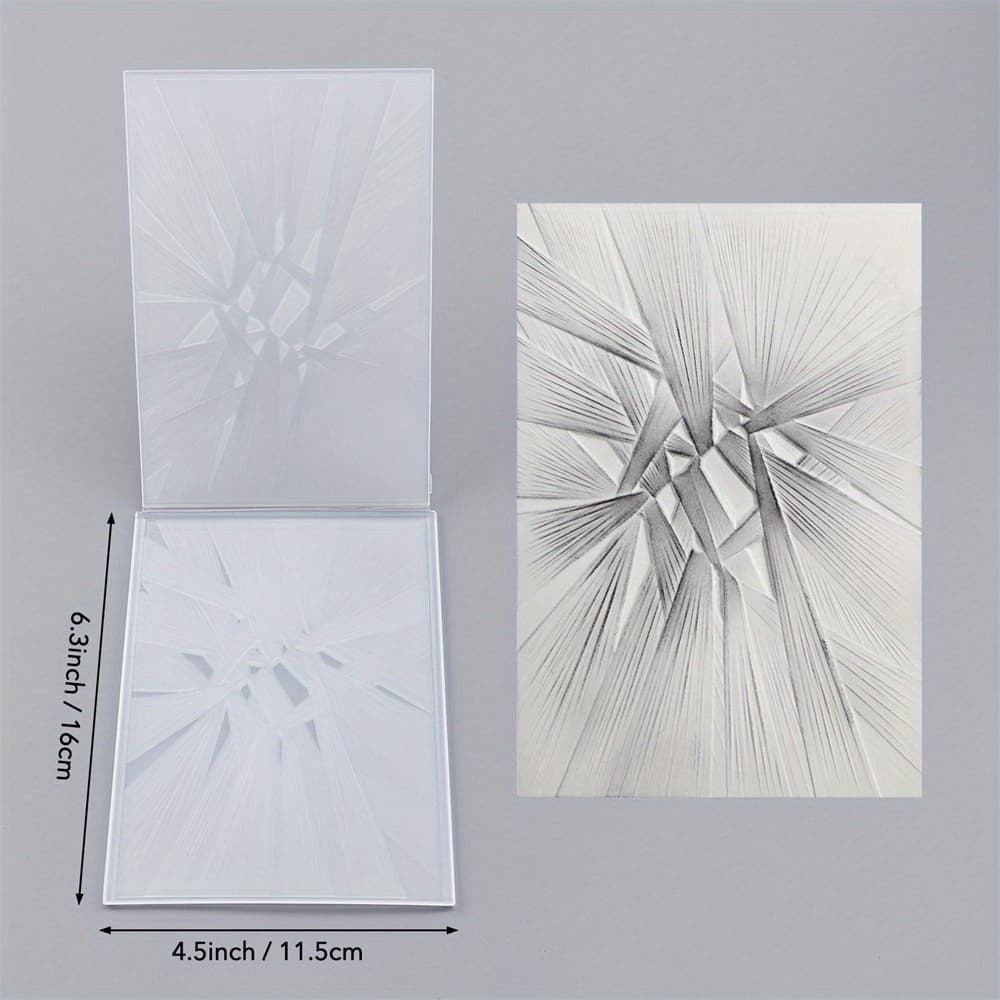 TEMU 3d Embossing Folder Texture Weaving Three-dimensional Lines Pattern Background Diy Scrapbooking Craft Supplies For Embossing, Template Molds, Decorative Crafts Project Making