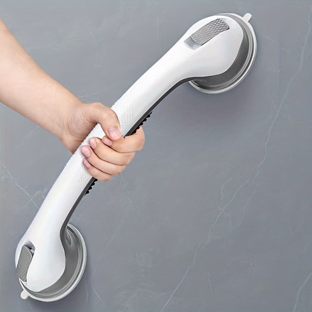 TEMU 17 Inch Suction Cup Easy-install - Anti-slip Safety Handle, No Drilling Installation, Bathroom , Bathroom Suction Cup Grab Bar, For Shower, Bathtub And Toilet