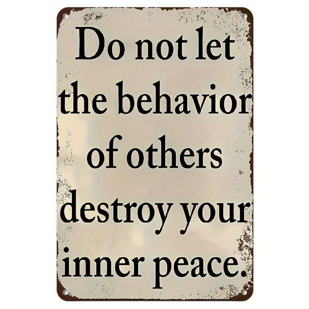 TEMU 2d Flat, Sarcastic Vintage Metal Tin Sign, Don't Let ' Actions Your Funny, Suitable For Wall Decor Patio Shop Home Farm Garden Outdoor Signs Wall Art, Holiday Decor, 2dflat, 2d Flat