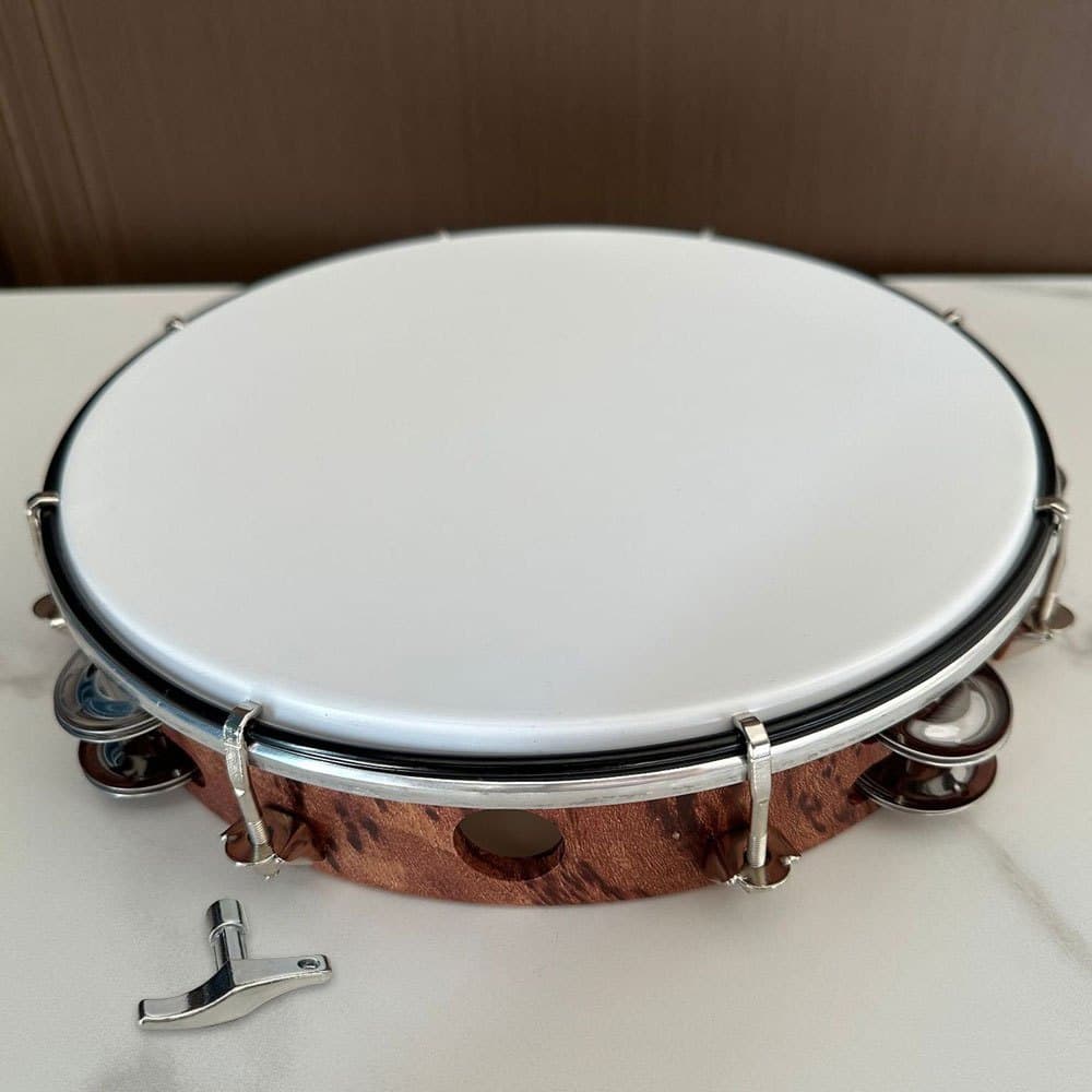 TEMU 10-inch Self-tuning Double-line Handheld With , Including Adjustment Tools, Hand-playing Drum, For Performance