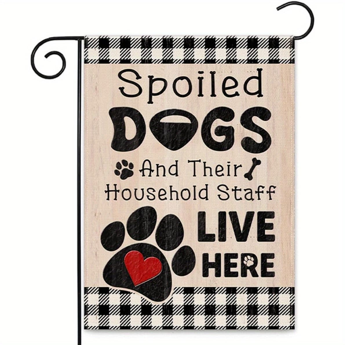 TEMU 2d Flat, 2d Flat- 1pc Christmas Welcome Flag, Decoration Dog House Flag, 12x18inch Outdoor Signage For Dogs And , Gift, Pet Birthday Gift(flagpole Not Included), 2d Flat
