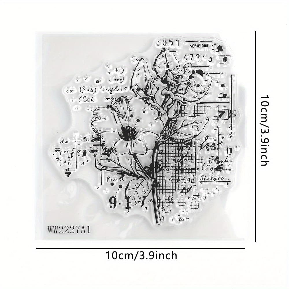 TEMU Crafting Essentials Kit: Precision Clear Stamps & Metal Cutting Dies - Floral, Mathematics & Physics Themes For Diy Greeting Cards & Photo Albums